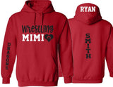 Glitter Wrestling Hoodie | Grandma Wrestling Hoodie Glitter | Wrestling Hoodie | Customize with your Team & Colors MiMi, Nana, NauNee, etc.
