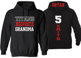 Glitter Hockey Hoodie | Hockey Grandma | Hockey MiMi | Hockey Nana | Hockey Bling | Hockey Spirit Wear | Customize with your Team & Colors