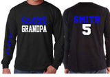 Soccer Grandpa Shirt | Soccer Long Sleeve Shirt | Customize your team & colors