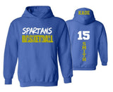 Basketball Hoodie | Customize with your Team & Colors | Adult or Youth Sizes