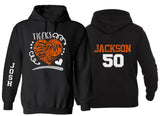 Glitter Basketball Hoodie | Basketball Heart | Customize with your Team & Colors | Adult or Youth Sizes