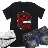 Glitter Be Kind or Be Quiet Shirt | Be Kind Shirt | Just Saying Shirt | Youth or Adult Glitter