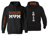 Glitter Wrestling Hoodie | Mom Wrestling Hoodie Glitter | Wrestling Hoodie | Customize with your Team & Colors