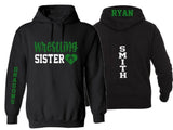 Glitter Wrestling Hoodie | Sister Wrestling Hoodie | Wrestling Sister | Customize with your Team & Colors | Adult or Youth Sizes