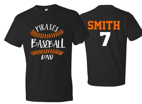 Baseball Dad Shirt | Dad Baseball Shirt | Customize your team & colors | Baseball Spirit Wear | Baseball Shirt | Custom Shirt