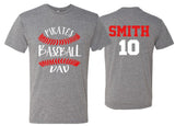 Baseball Shirts | Baseball Dad Shirt | Customize your team & colors | Baseball Spirit Wear | Baseball Shirt | Custom Shirt