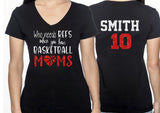 Glitter Basketball Shirt | Who needs Refs when you have basketball moms | Basketball Mom Shirt