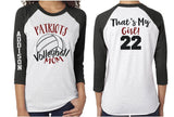 Glitter Volleyball Shirt | Volleyball Mom Shirt | Customize Team & Colors