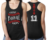 Glitter Baseball Laces Mom Tank | Proud Baseball Mom | Baseball Tank Top | Customize