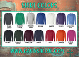 Hockey My Heart is on that Rink Shirt | Hockey Mom | Long Sleeve Shirt | Hockey Bling | Hockey Spirit Wear | Customize  Colors