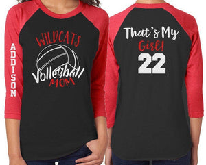 Glitter Volleyball Shirt | Volleyball Mom Shirt | Customize Team & Colors