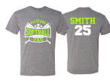 All Star Softball Dad Shirt | Short Sleeve Softball Shirt | All Star Softball Dad Spirit Wear | Custom Softball Shirt | Customize colors