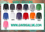 Football Shirt | Long Sleeve T-shirt or Long Sleeve | Football Spirit Wear | Customize your team & colors