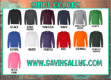 Football Dad Shirt | Long Sleeve T-shirt or Long Sleeve | Football Spirit Wear | Customize your team & colors