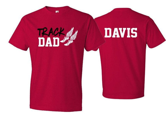 Track Dad Short Sleeve Shirt | Track Shirt | Customize Your Team & Colors