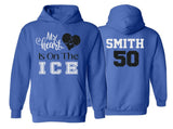 Glitter My Heart is on the Ice Hockey Hoodie | Hockey Bling | Hockey Hoodie | Hockey Spirit Wear | Customize Colors