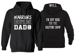 Drumline Dad Hoodie | Band Hoodies | Dad Hoodie | Custom Band Hoodie | Customize Team & Colors