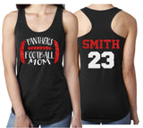 Glitter Football Mom Shirt | Football Shirts | Football Mom Shirts | Football Racerback Tank | Customize Team & Colors