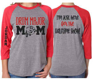 Glitter Drum Major Mom shirt | Band Shirts | Band Mom Shirts | Band Bling | Band Spirit Wear | Customize with your Colors