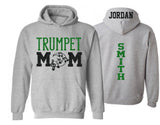 Glitter Trumpet Mom Hoodie | Band Hoodie | Band Shirts | Customize with your Colors