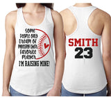 Glitter Baseball Tank | Some People Only Dream of Meeting Their Favorite Player | Baseball Tank | Customize Colors