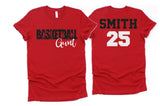 Glitter Basketball Aunt Shirt | Basketball Shirt | Basketball Bling | Basketball Spirit Wear | Bella Canvas Tshirt | Basketball Mom Shirt