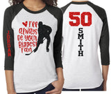 Glitter I'll Always Be Your Biggest Fan shirt | Glitter Hockey Mom shirt  | Hockey Bling | Hockey Spirit Wear | Customize Colors