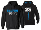 Glitter Volleyball Mom Hoodie | Volleyball Hoodies | Volleyball Bling | Volleyball Spirit Wear | Customize Colors
