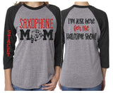 Glitter Saxophone Mom shirt | Band Shirts | Band Mom Shirts | Band Bling | Band Spirit Wear | Customize with your Colors