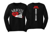 Glitter Cheer Grandma Shirt | Cheer Shirt | Cheer Bling | Cheer Spirit Wear | Long Sleeve Shirt | Customize  Colors