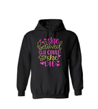 Glitter She Believed She Could So She Did Hoodie |  Youth & Adult